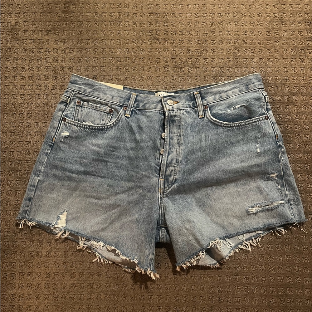 Agolde || Parker Long Shorts Swampmeet